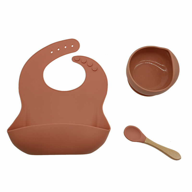 Three Piece Silicone Feeding Set