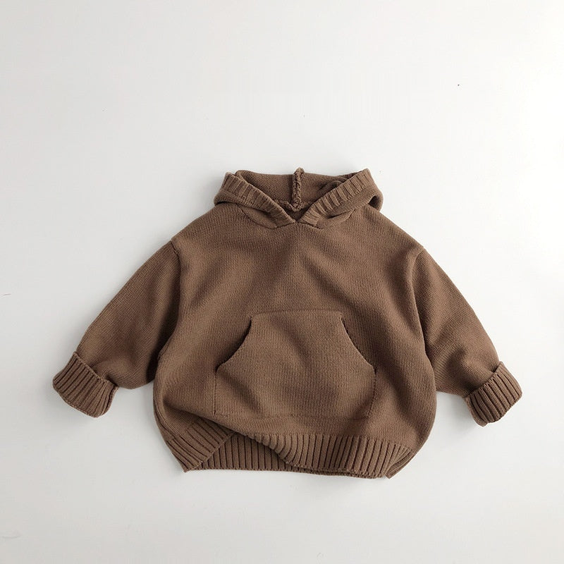 Knitted Cotton Baby Hoodie