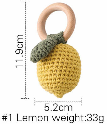 Lemon Handmade Crochet Rattle