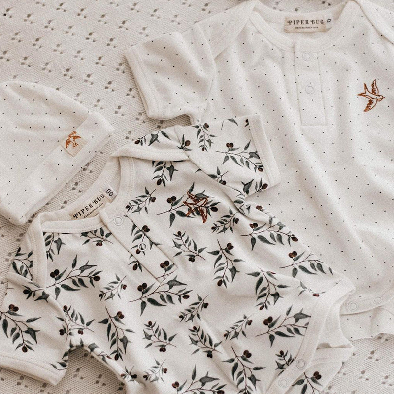 Earthy Short Sleeve Onesie | Romper