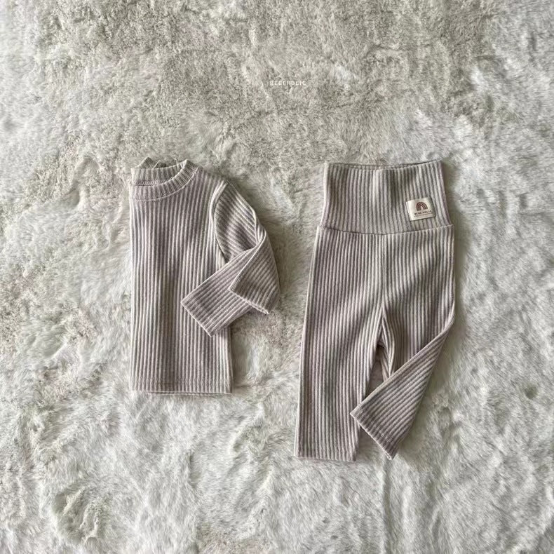Matching Earthy Top and Pants Set