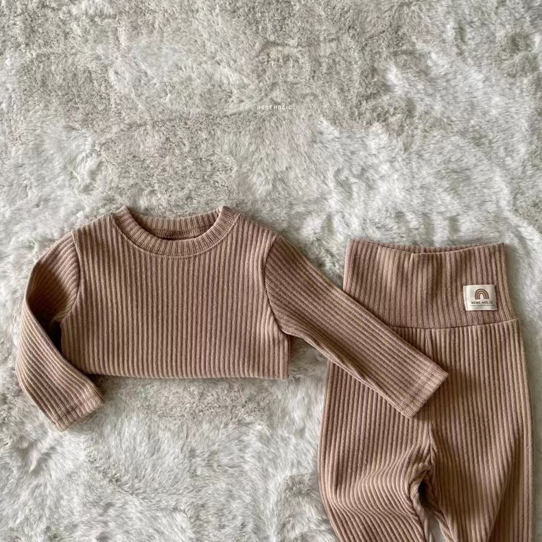 Matching Earthy Top and Pants Set
