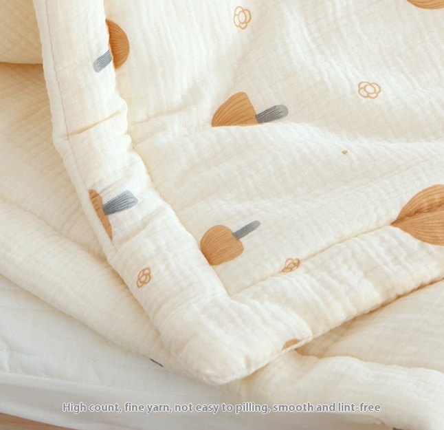 Earthy Polka Haven Crib Quilt