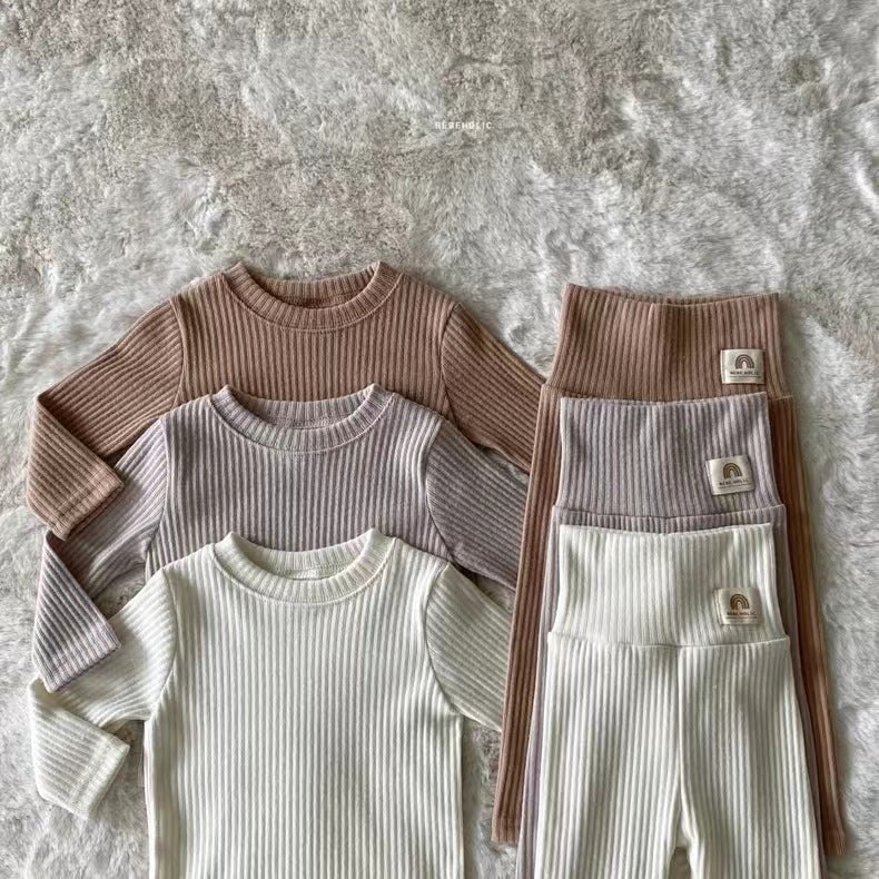 Matching Earthy Top and Pants Set