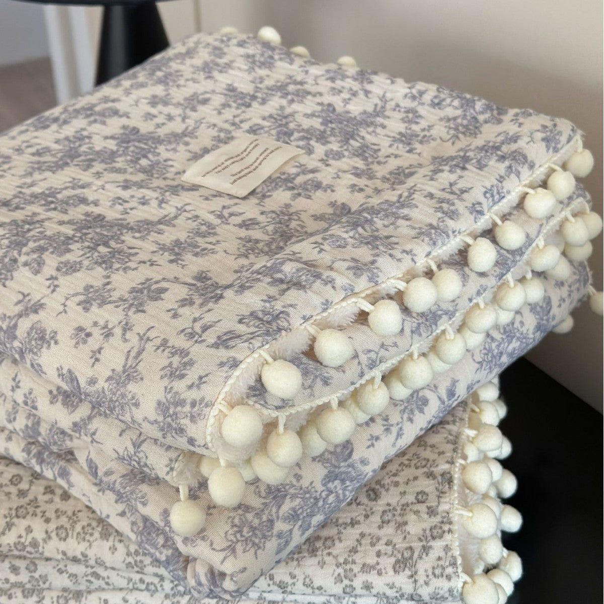Sky Blossom Luxe Fleece Baby Blanket