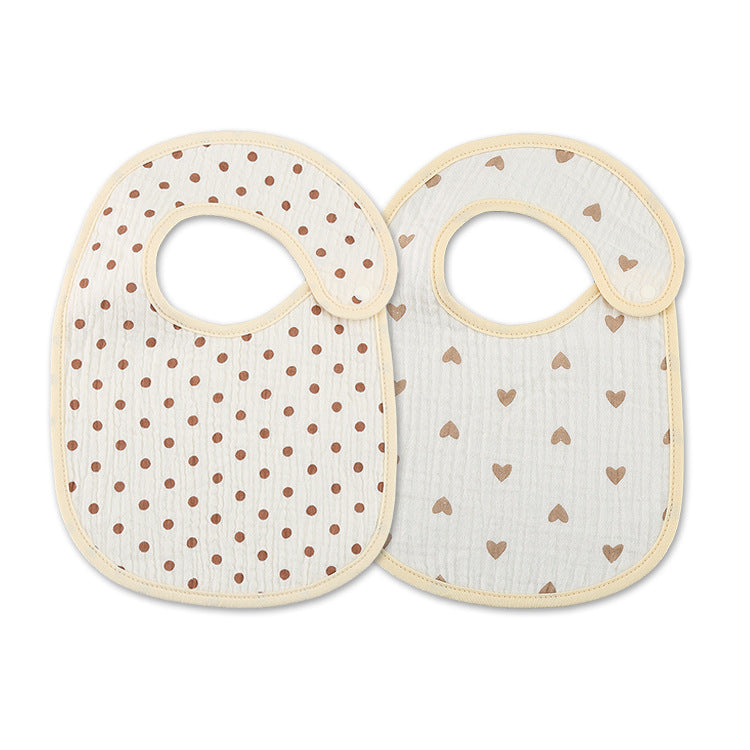 Earthy Cotton Bibs (2 in a pack)
