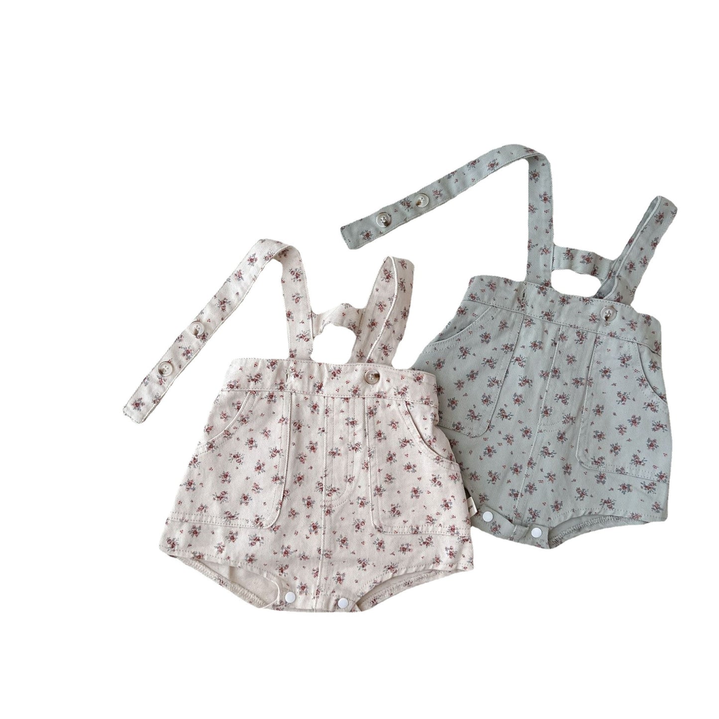 Soft Washed Cotton Denim Floralverall