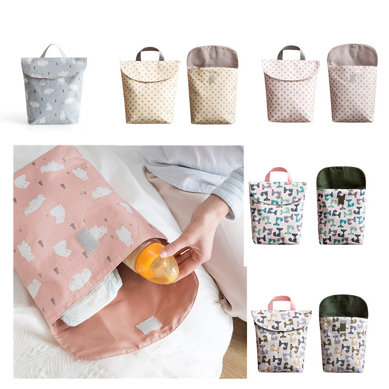 Trendy Baby diaper & bottle storage bag