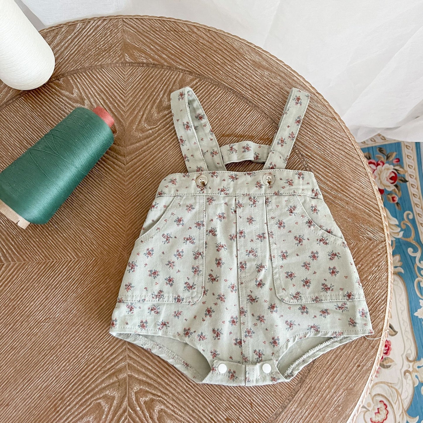 Soft Washed Cotton Denim Floralverall
