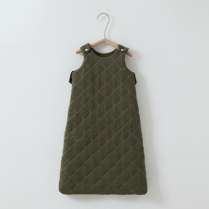 Earthy Cotton-padded Baby Sleeping Bag / Vest