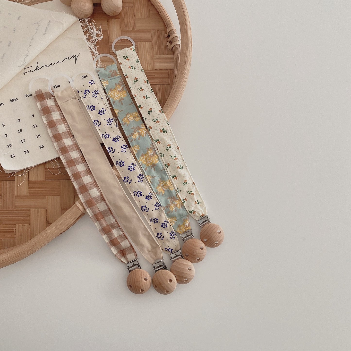 Earthy Baby Pacifier Clip Chain