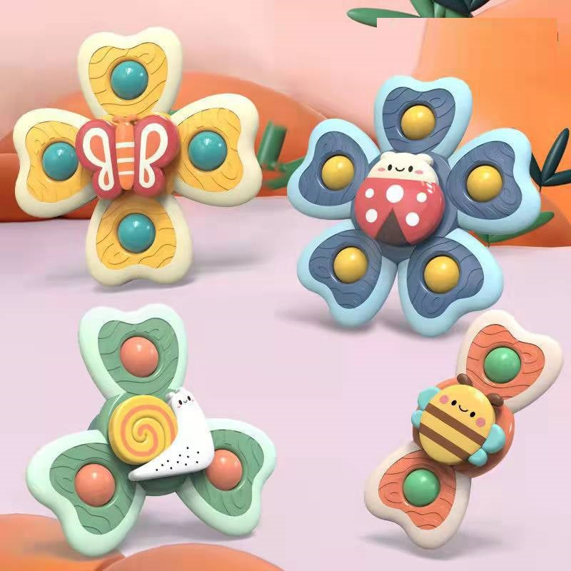 NEW Baby Silicone Spinning Toy Set