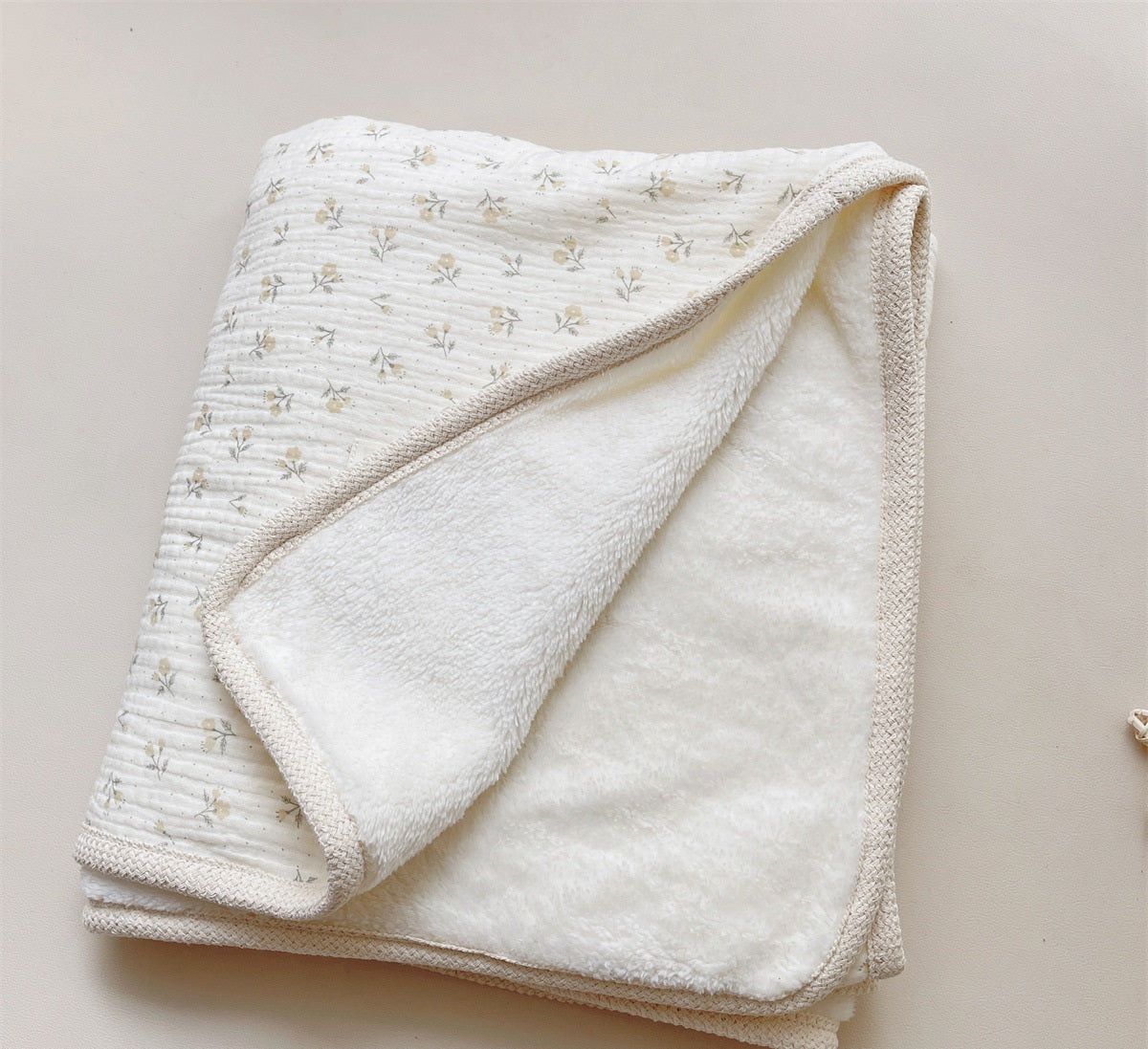 Summer Garden Cozy Cotton Fleece Blanket