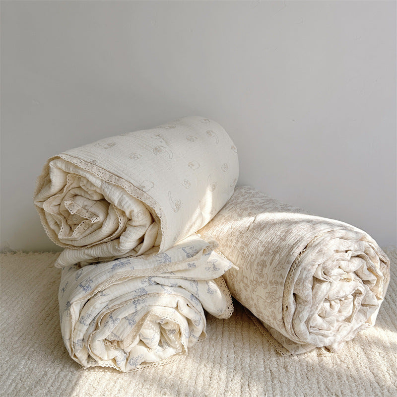 Dream Forest Neutral Cotton Baby Quilt