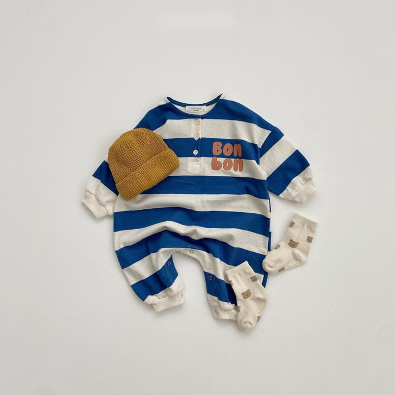Striped Cotton Romper for Boys