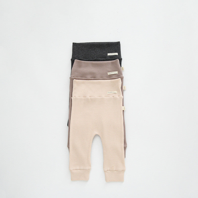 Cotton High Waist Baby Leggings | Pants