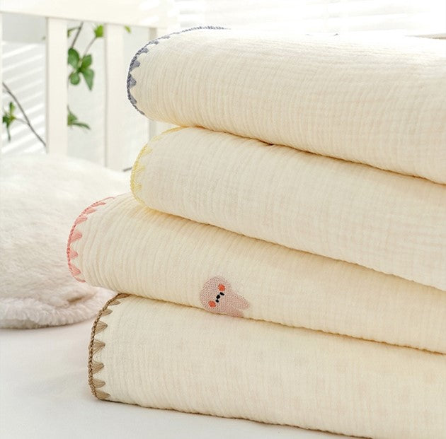 Earthy Cotton Bubble Fleece Baby Blanket