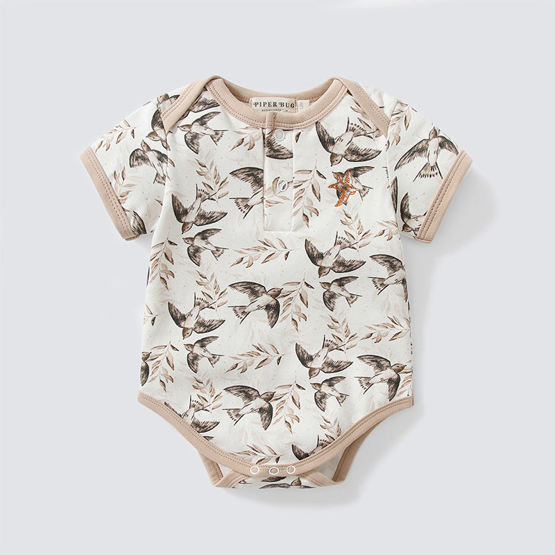 Earthy Short Sleeve Onesie | Romper