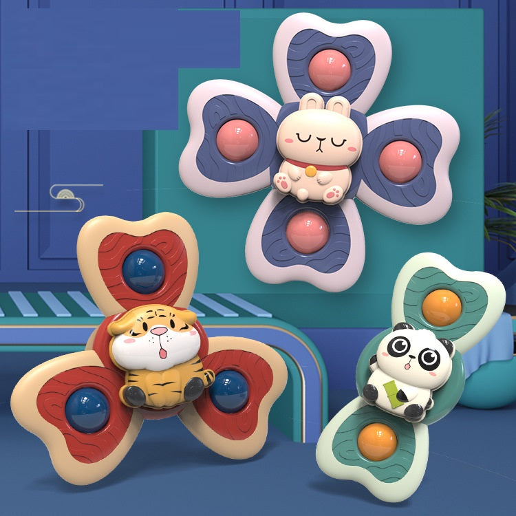 NEW Baby Silicone Spinning Toy Set