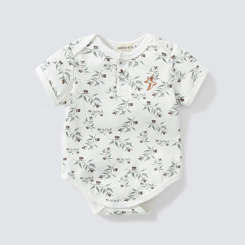 Earthy Short Sleeve Onesie | Romper