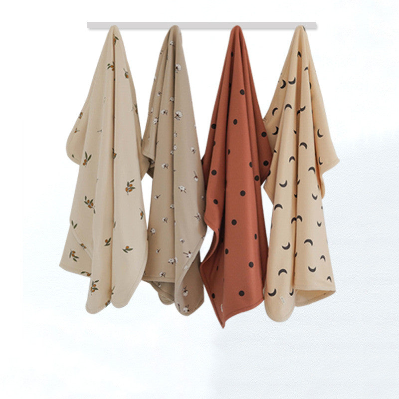 Fruits and Moon Newborn Soft Stretchy Cotton Blanket