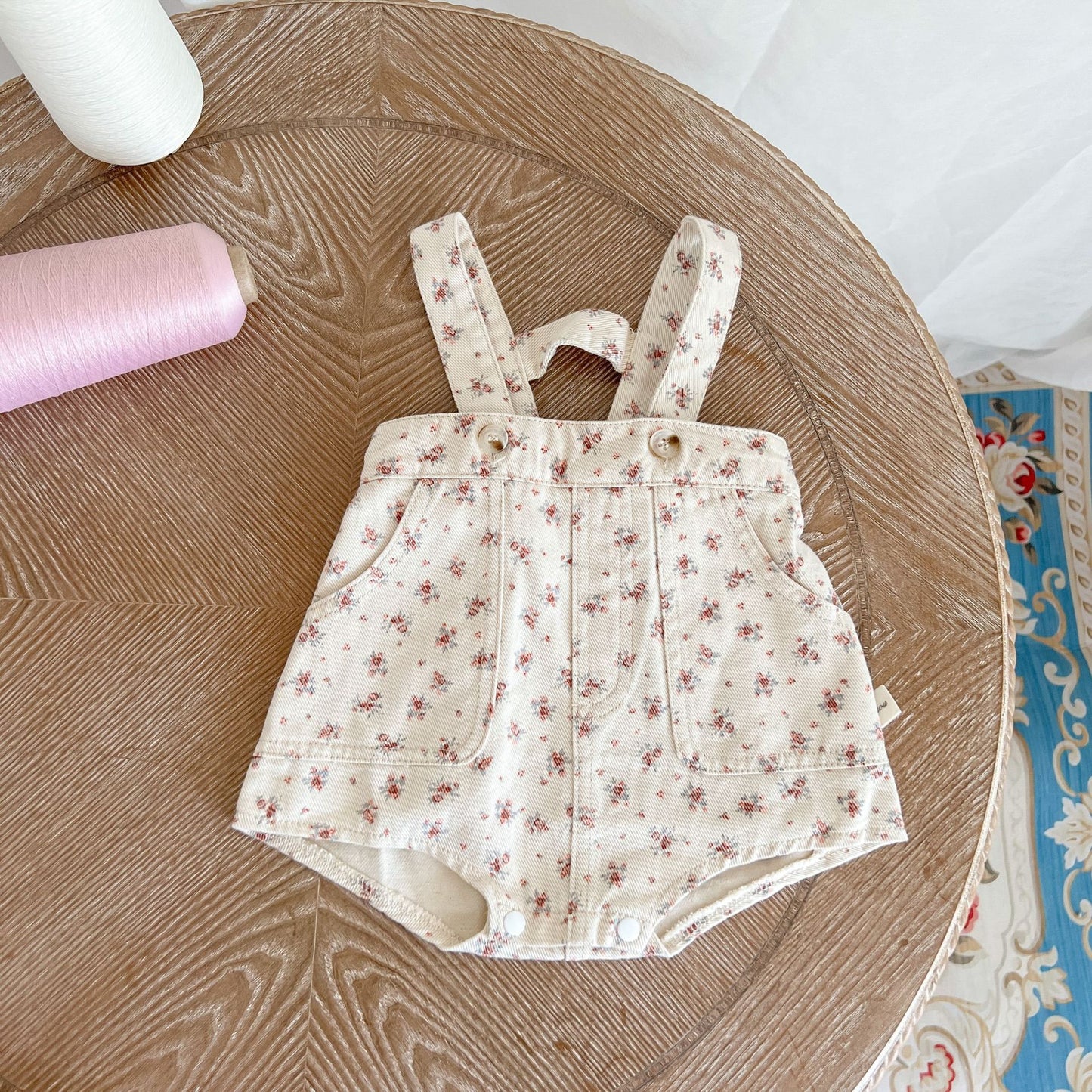 Soft Washed Cotton Denim Floralverall