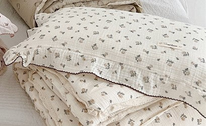 Earthy Roses High Quality Pure Cotton Baby Quilt