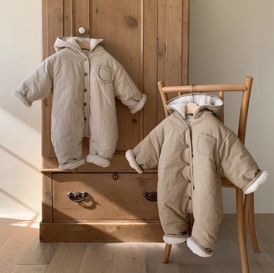 Earthy Winter Fleece Snow Suit