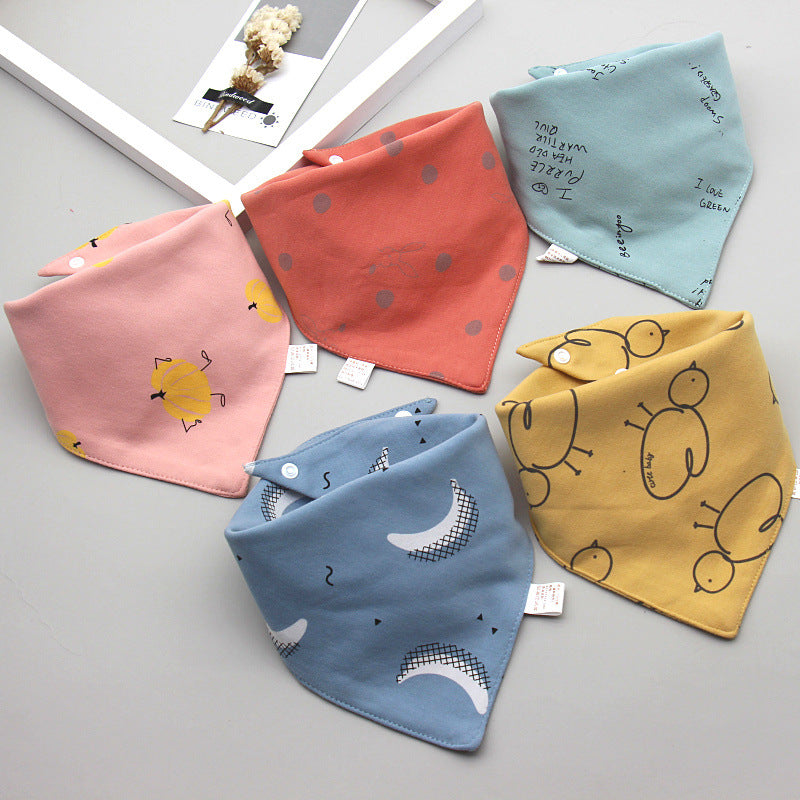 Bright Baby Cotton Bibs - Saliva Towel Sets of 4 or 5
