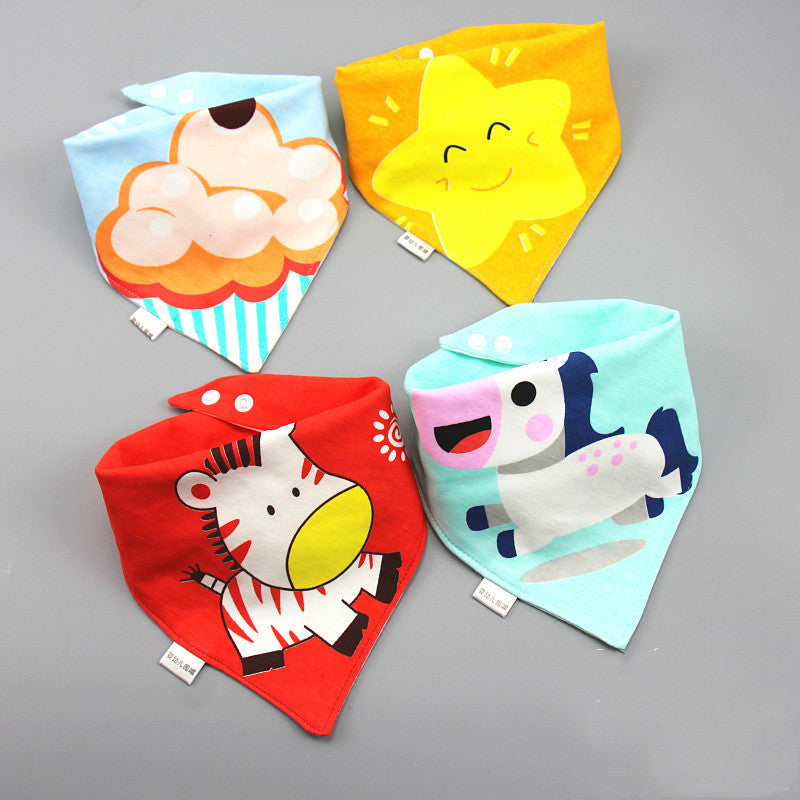 Bright Baby Cotton Bibs - Saliva Towel Sets of 4 or 5