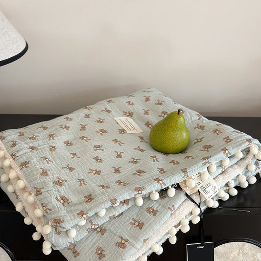 Cozy Bear Luxe Fleece Baby Blanket