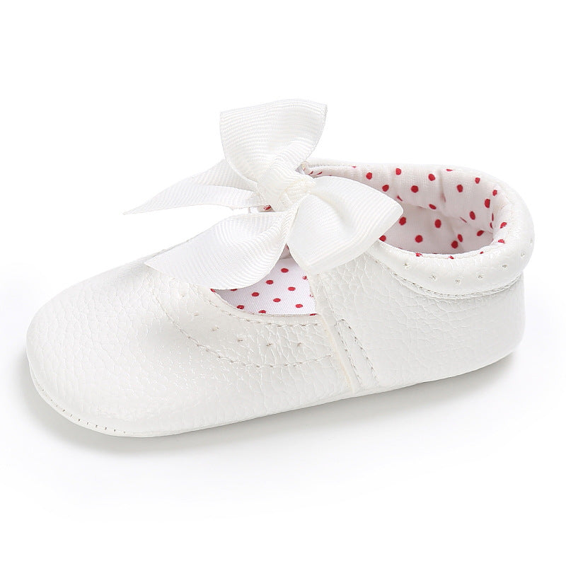 Polka Princess Baby Bow Shoes