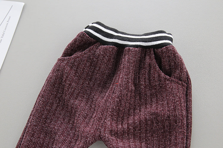 Two-Piece Knitted Cotton Sweat Suit