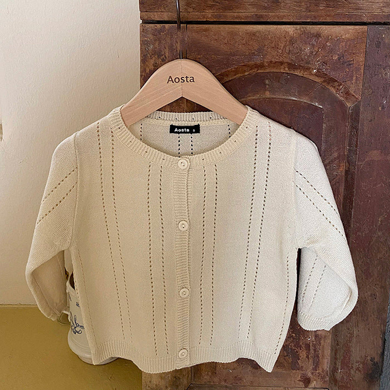 Autumn and Spring Earthy Knitted Cotton Jumper