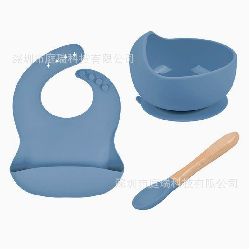 Three Piece Silicone Feeding Set