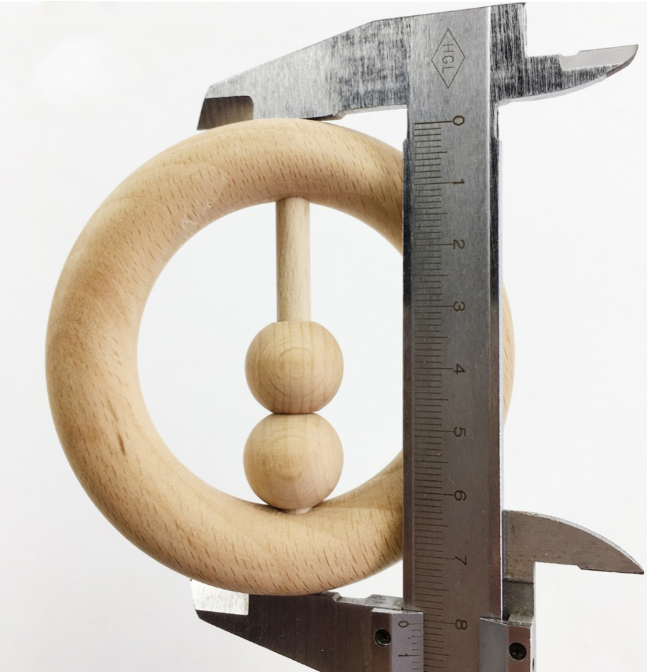 Ecofriendly Beech Wood Baby Rattle