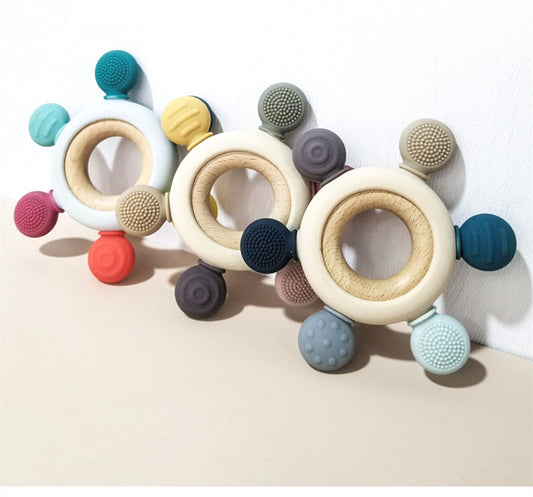 Silicone Wooden Teether