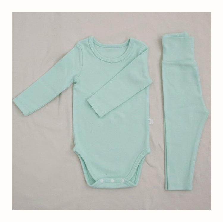 Cotton Onesie and Matching High Waist Leggings Set  in 10 color variations