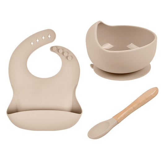 Three Piece Silicone Feeding Set