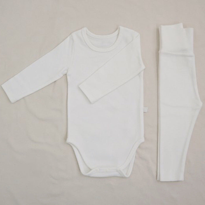 Cotton Onesie and Matching High Waist Leggings Set  in 10 color variations