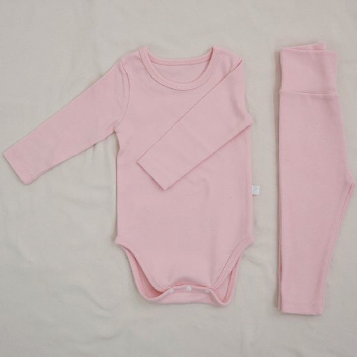 Cotton Onesie and Matching High Waist Leggings Set  in 10 color variations
