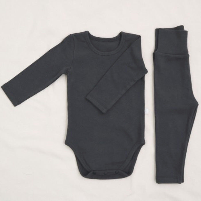 Cotton Onesie and Matching High Waist Leggings Set  in 10 color variations