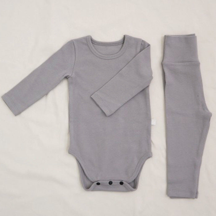 Cotton Onesie and Matching High Waist Leggings Set  in 10 color variations