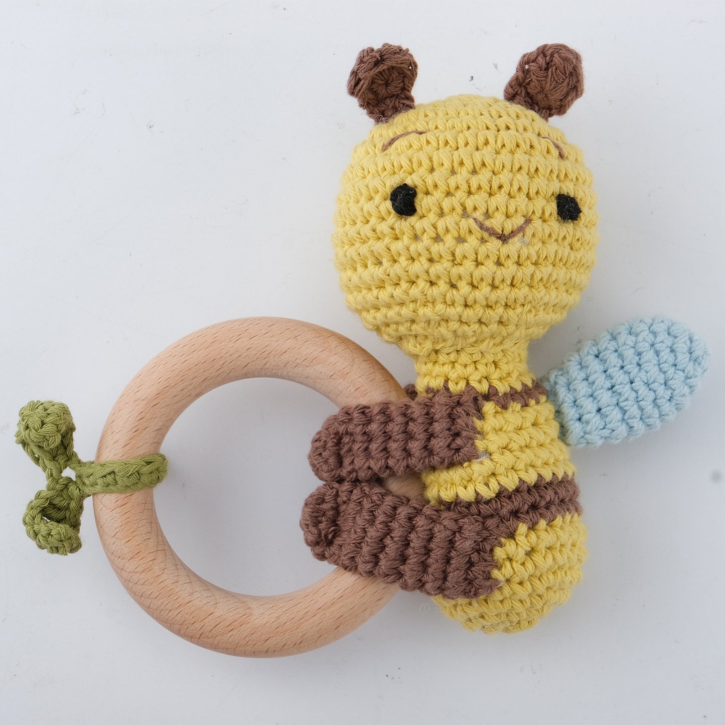 Baby Bee Crochet Rattle