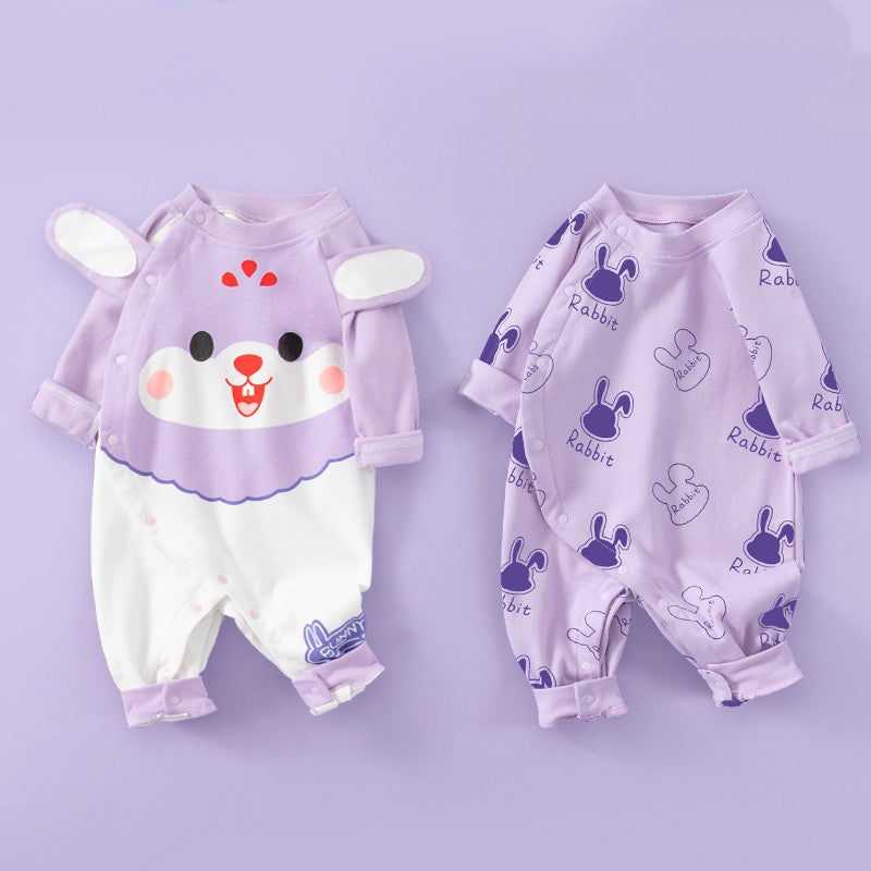 Long Sleeve Cotton Romper (Set of Two)