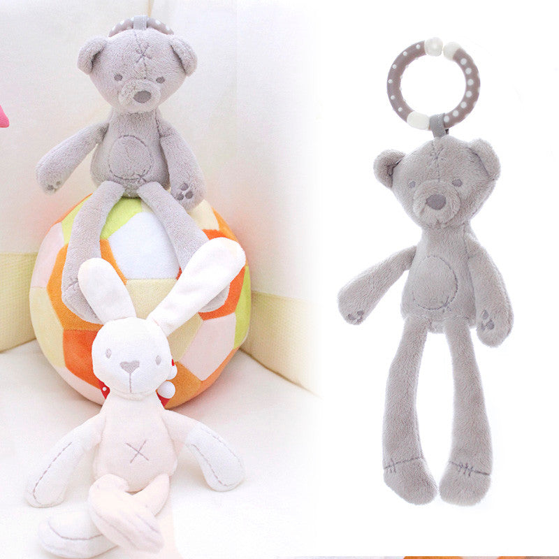 Soft Bunny or Bear Stroller Toy