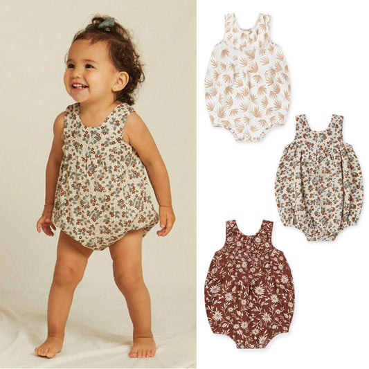 Nordic Style Earthy Summer Cotton Onesie (3 design options)