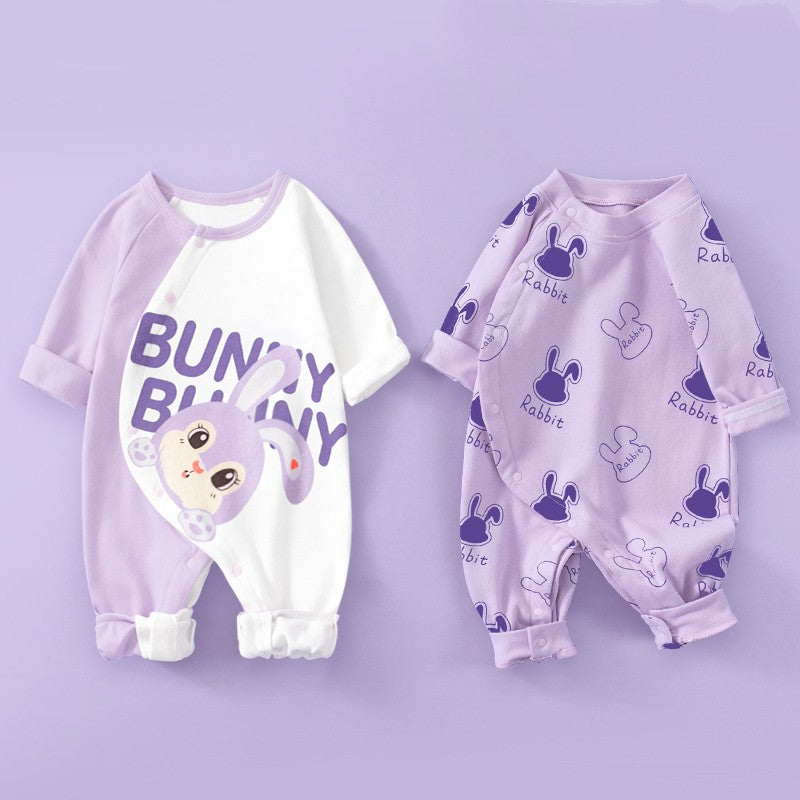 Long Sleeve Cotton Romper (Set of Two)