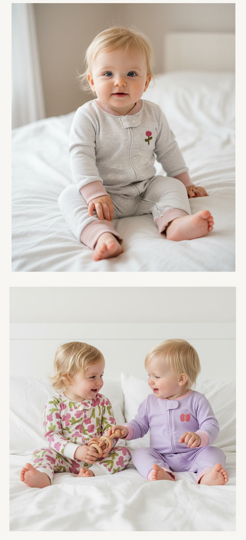 Little Wonders Zippered Cotton Romper