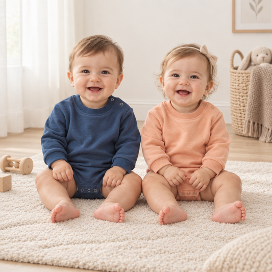 Simple Days Long Sleeve Cotton Onesie
